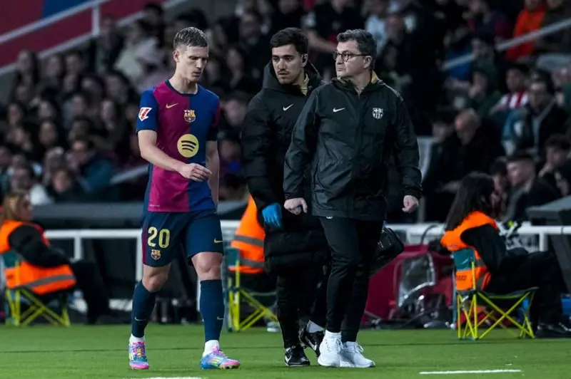 إصابة داني أولمو لاعب برشلونة